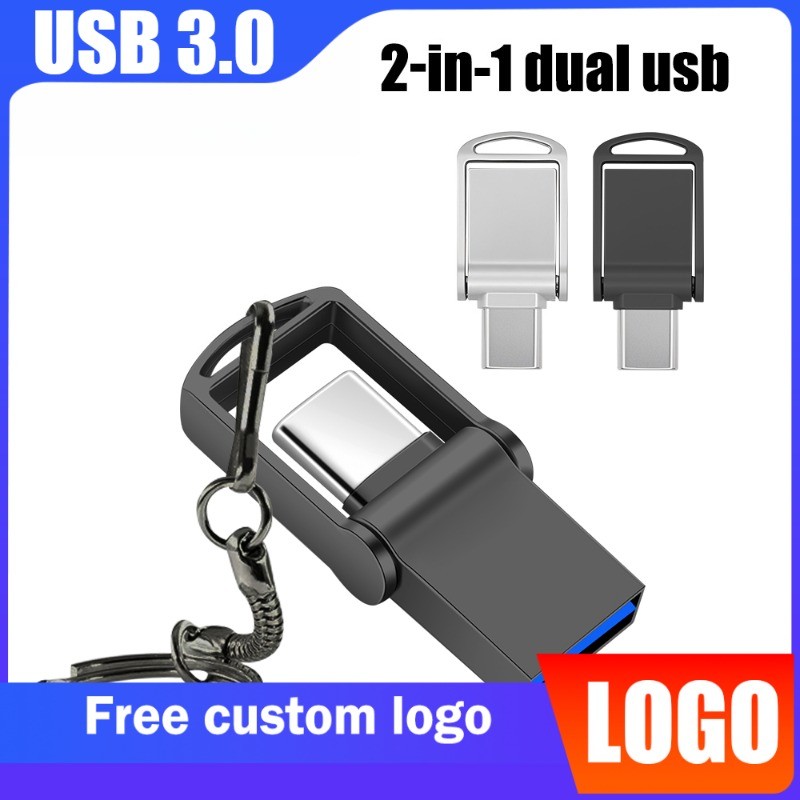 Original ประเภท C USB 3.0 แฟลชไดรฟ์ 128GB 64TB Pendrive ความเร็วสูง USB ไดรฟ์ปากกา OTC 32GB 16GB 8GB
