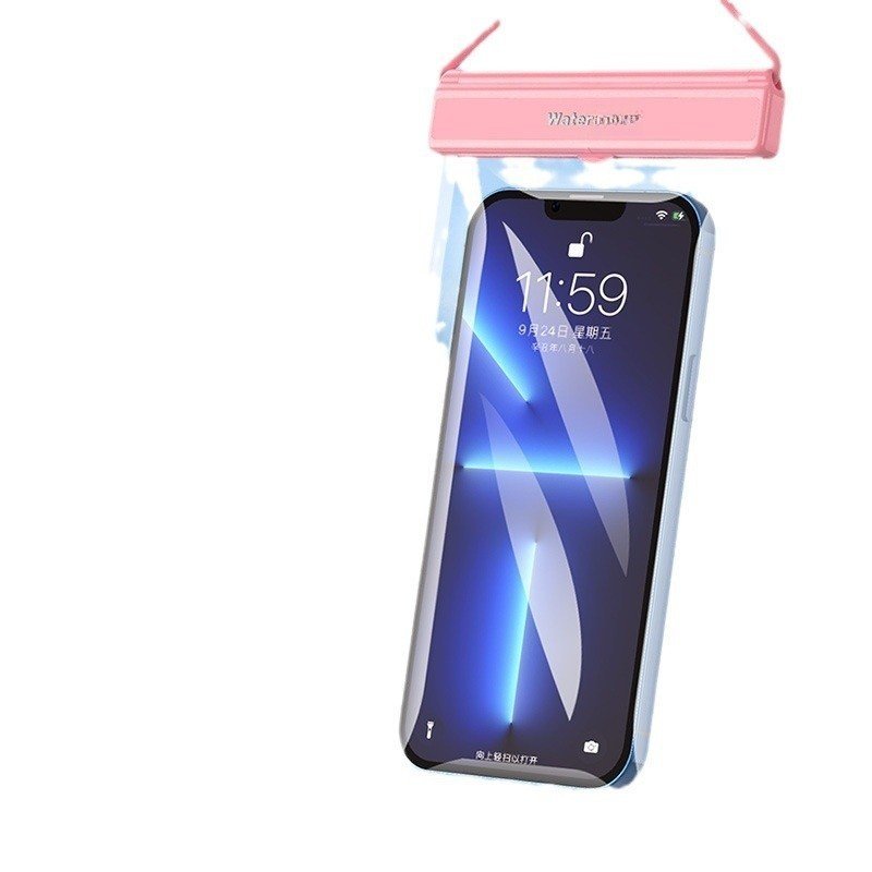 JT กระเป๋าใส่โทรศัพท์กันน้ํา Touchscreen TPU เคสโทรศัพท์กันน้ําสากลสําหรับว่ายน้ํากีฬากลางแจ้งชายหาดกิจกรรมน้ําพร้อมฝาปิดสลักซีลป้องกัน