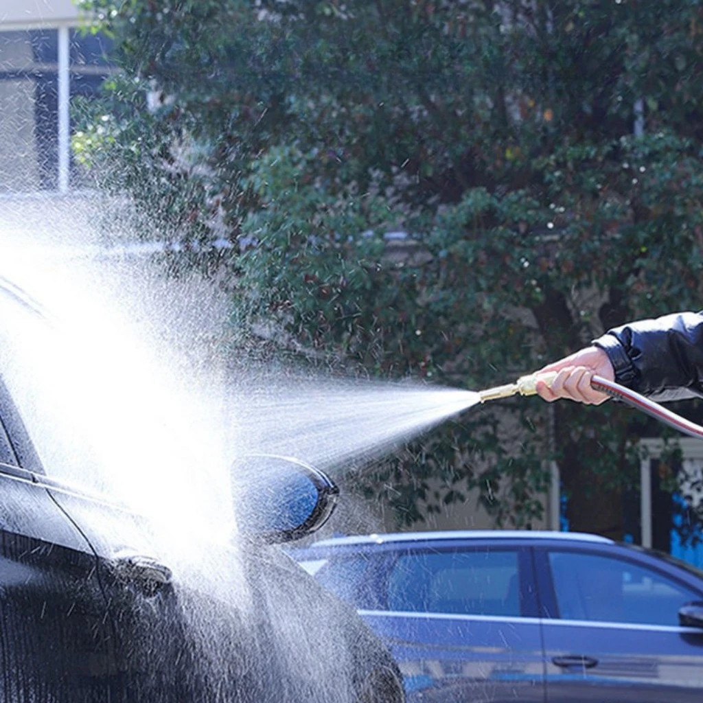 GOOD SWAN หัวฉีดสายยางทองเหลืองแท้ ปรับแรงดันน้ำและรูปแบบสายน้ำได้ - รูปที่ 5