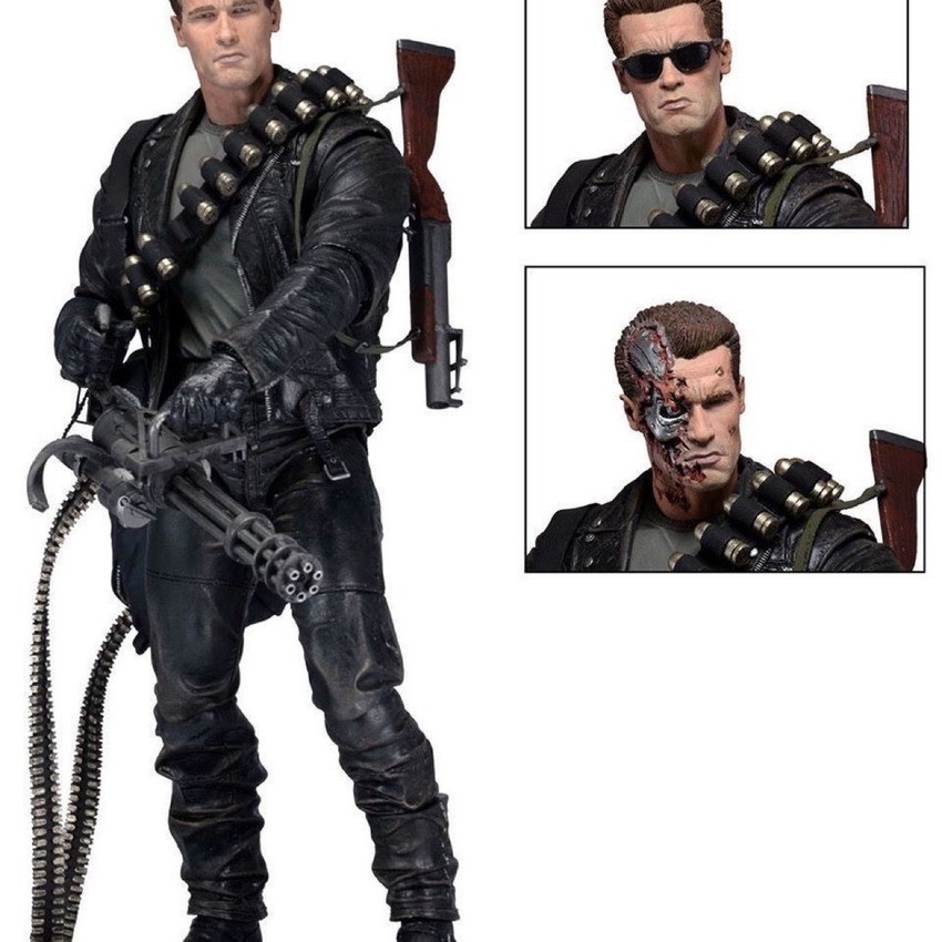 NECA T800 Terminator 2 Arnold Schwarzenegger 7 นิ้ว Deluxe Action Figure Poseable Model