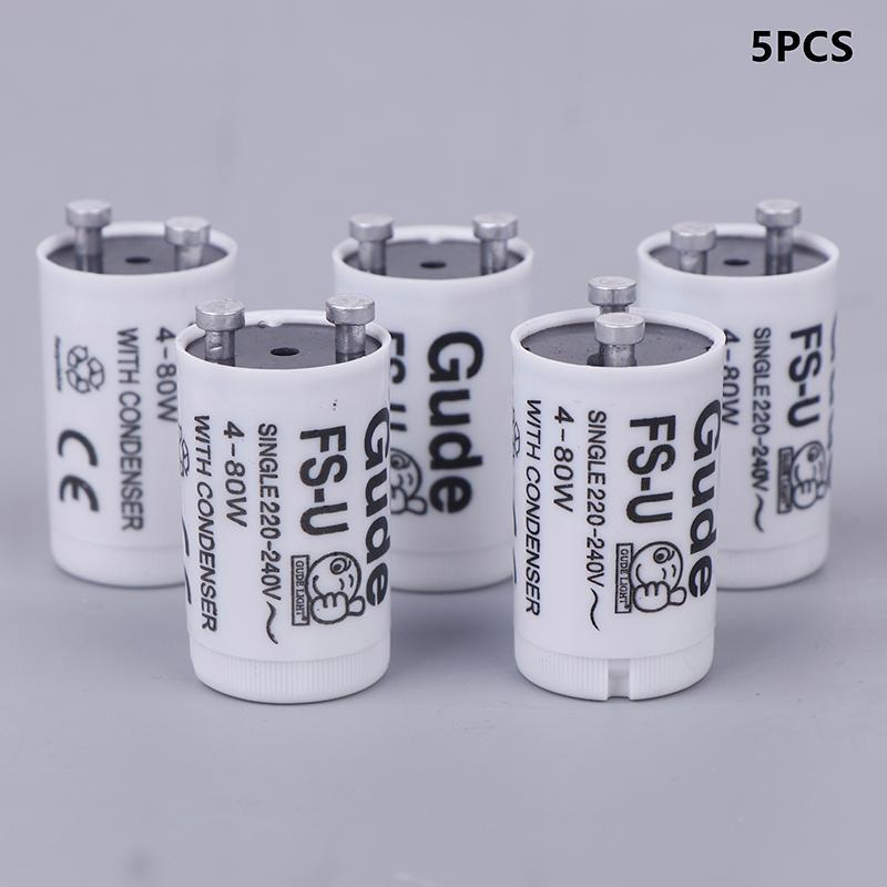Form & Art 5 ชิ้น/เซ็ตเดี่ยว 220 V-250 V 4-80 W โคมไฟเรืองแสง Starter FS-U S2 TL หลอดเริ่มต้นฟิวส์เร