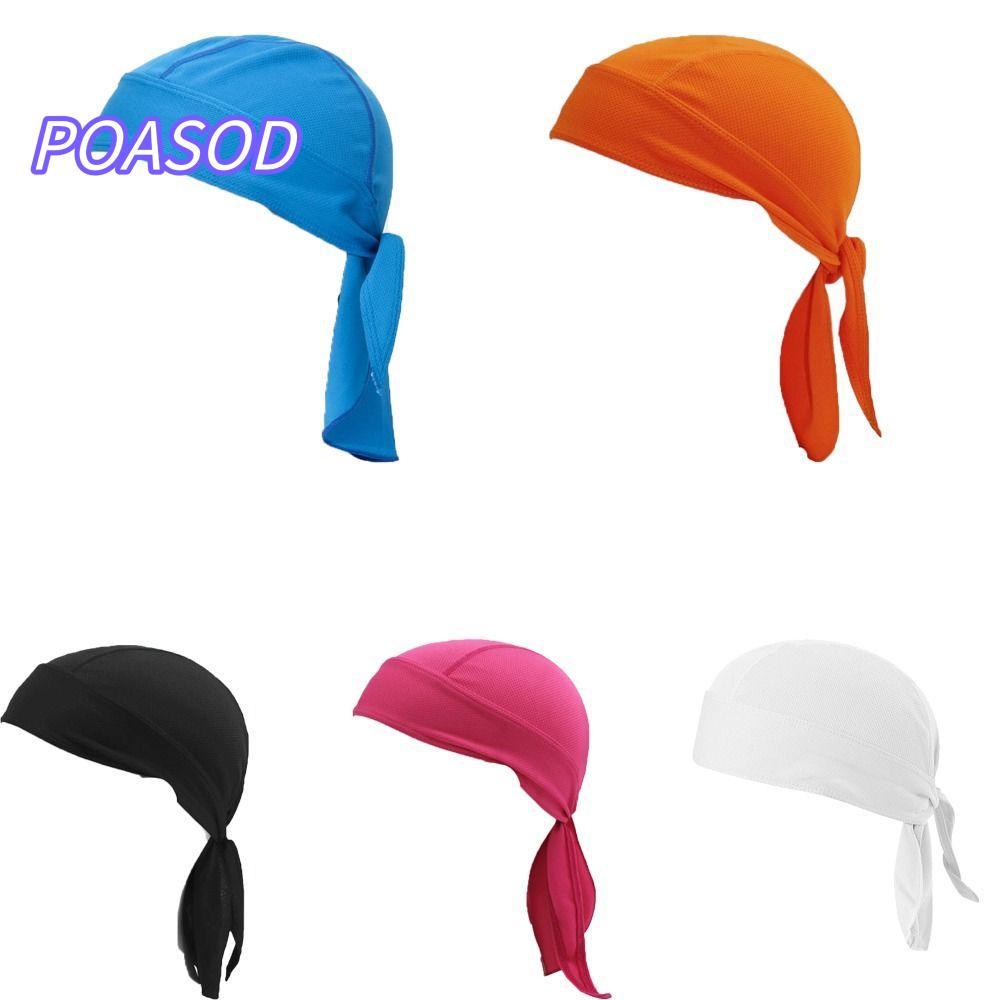 MAYSHOW 2PCS Cycle Headscarf, โพลีเอสเตอร์ Multicolor จักรยาน Sweat-wicking หมวก, แฟชั่น Quick-dry C