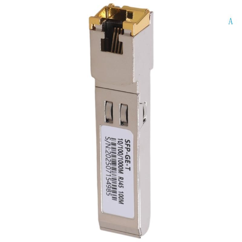 ถือ RJ45 SFP โมดูลทองแดง RJ45 พอร์ต Transceiver 10 100 1000M RJ45
