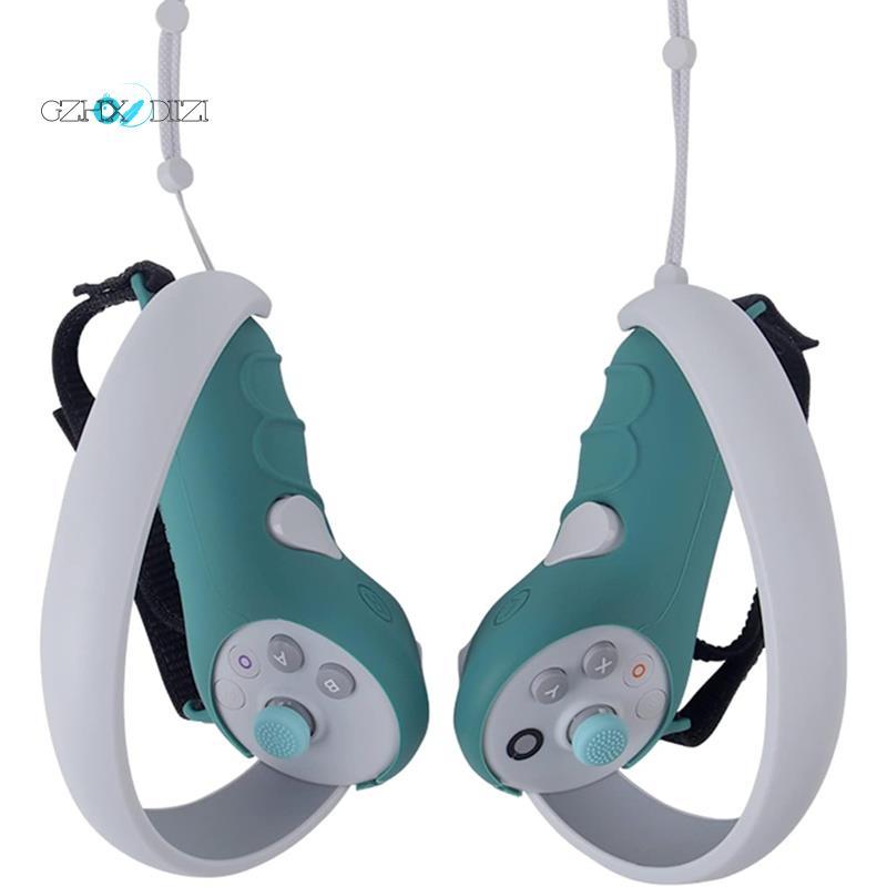 GzhxdiiziTouch Controller Cover สําหรับ 4 VR Handle ฝาครอบป้องกันสําหรับ 4 VR Handle สีเขียว