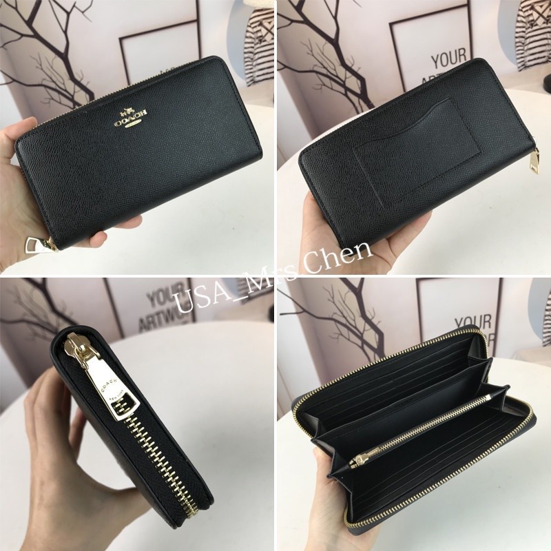 ACCORDION ZIP WALLET F52859 ผู้หญิง คลิปหนีบยาว กระเป๋าสตางค์ กระเป๋าสตางค์ยาว หนังแท้ - รูปที่ 3