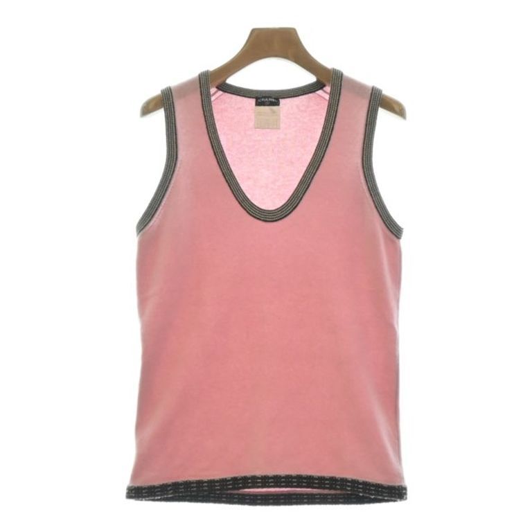 CHANEL Vest Sleeveless Pink Women Direct from Japan Secondhand
