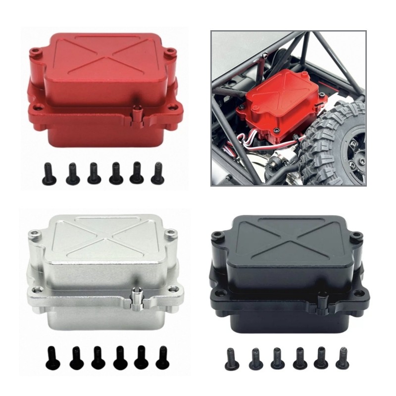 โลหะ ESC Receivers กล่องสําหรับ MJX 1/12 H12Y H12Y + RC รถอะไหล่อัพเกรด