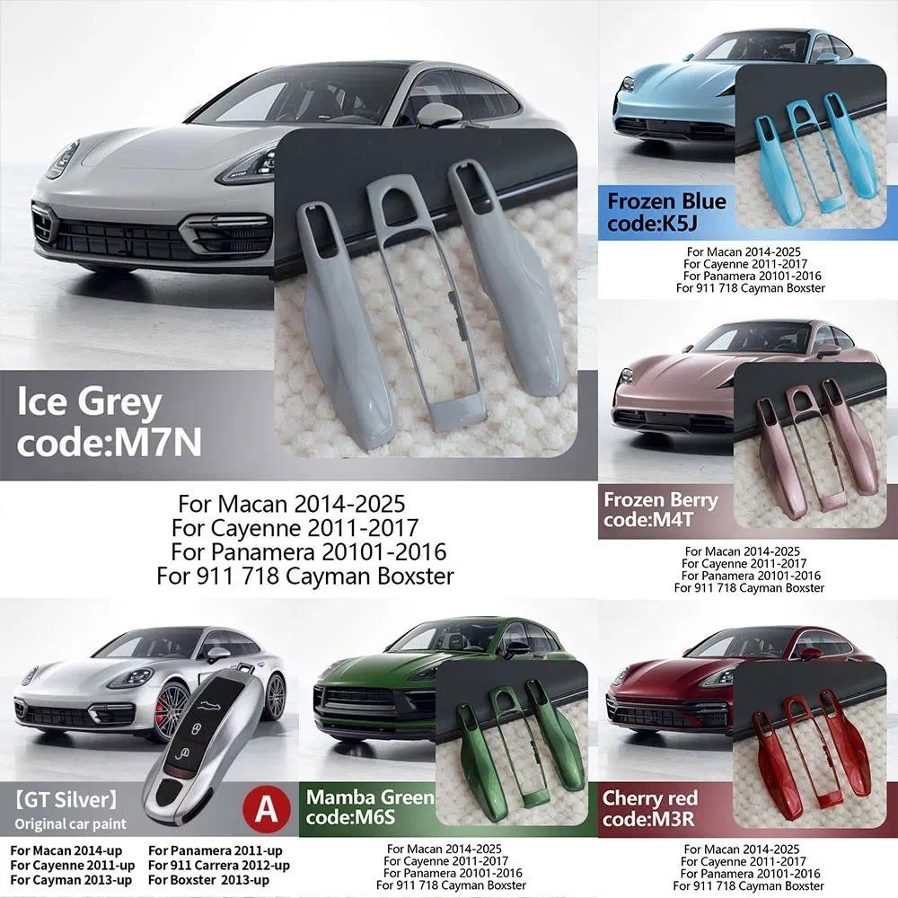 สําหรับ Porsche กุญแจรถครอบคลุมชุด Shell Panamera Spyder Carrera Macan Boxster Cayman Cayenne 911 97