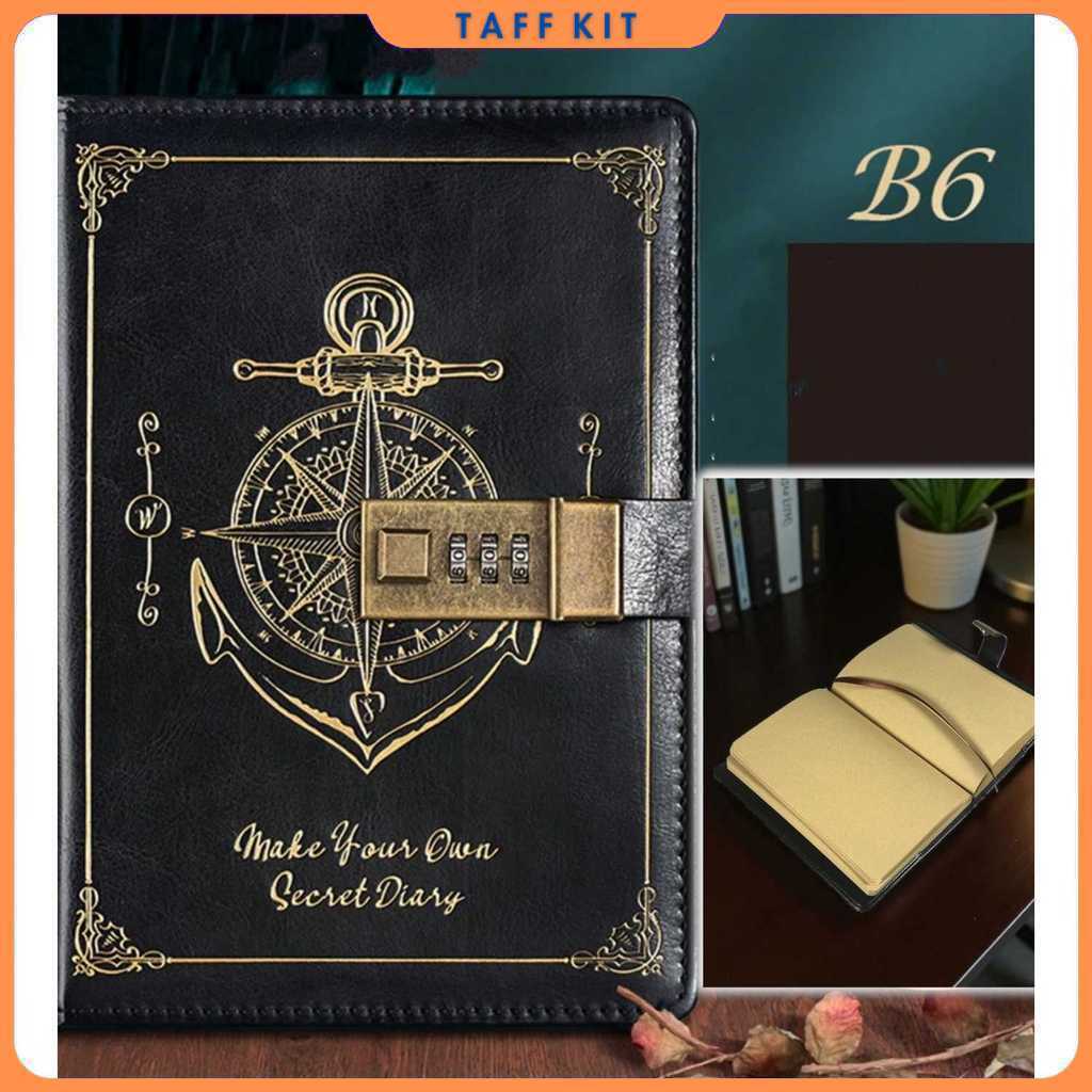 สมุดบันทึก Pirates Diary Journal Note B6 200 หน้า พร้อมล็อค - INU148