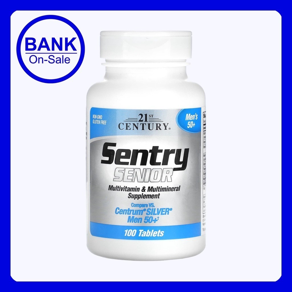 21st Century Sentry Senior  Multivitamin & Multimineral Supplement  Men's 50+ 100 Tablets