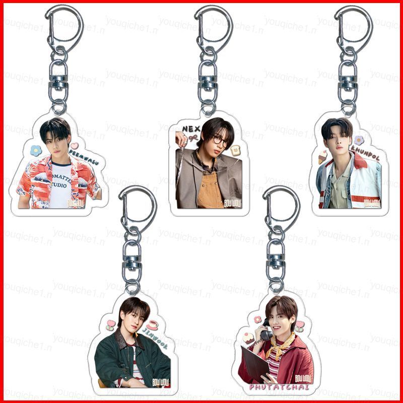 SY2 BUS คุณพล พวงกุญแจอะคริลิคกระเป๋าเป้สะพายหลังจี้ทองแดง Peed Jinwook กระเป๋าอุปกรณ์เสริมดาว Perip