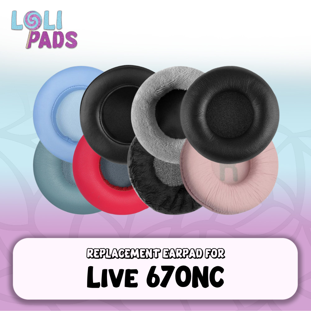ฟองน้ําแผ่นรองหูฟัง JBL Live 670NC 670 NC 670 NC 670-NC Pad Foam Earcup