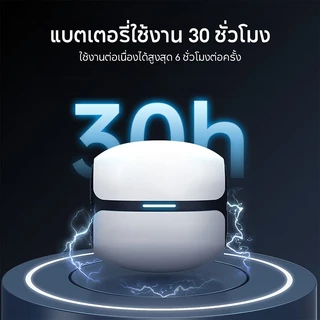 OKAWA หูฟังบลูทูธไร้สาย: กันน้ำระดับ IPX5, บลูทูธ 5.4, ระบบตัดเสียงรบกวนในตัว, เสียงรอบทิศทาง 360° มีไมโครโฟนในตัว GM09