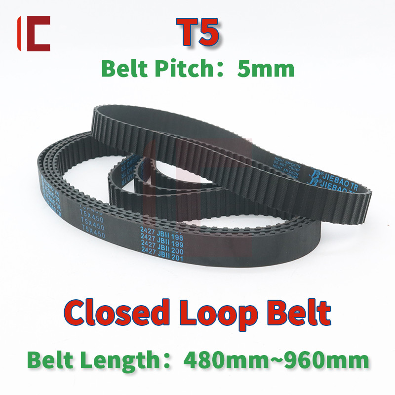 T5 Timing Belt Length 480mm to 960mm Belt 10mm 15mm T5 Belt Pulley 25mm T5 Timing Pulley Belt T5 Rub