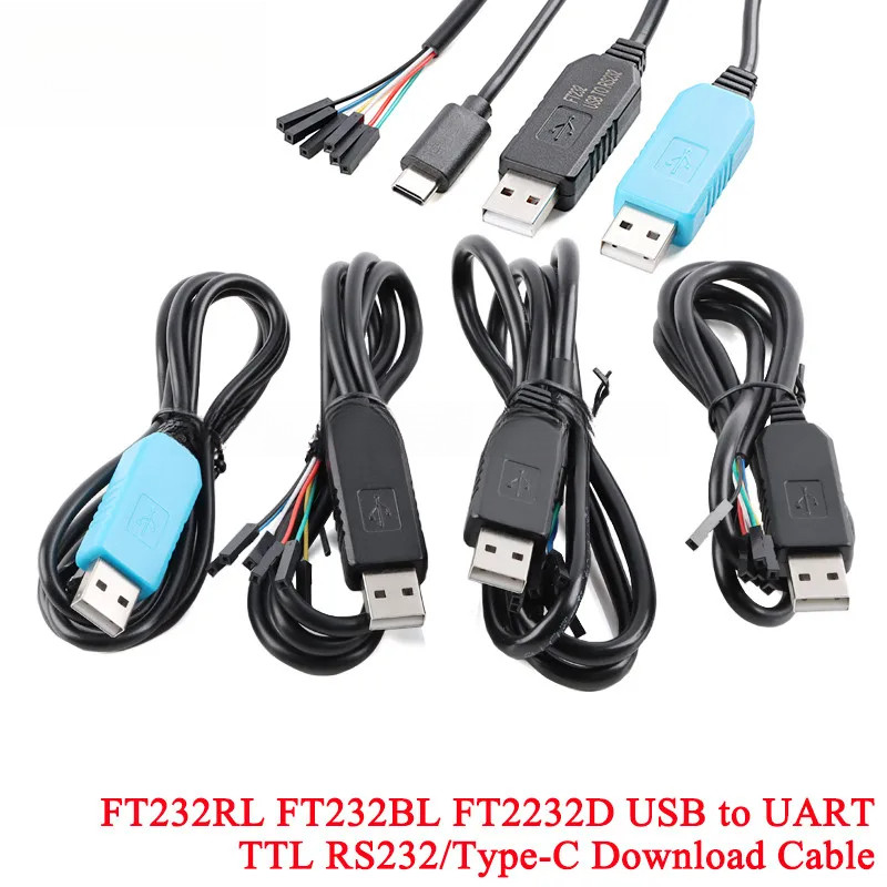 FT232 แปรงสาย USB RS232 Serial Port ดาวน์โหลดอะแดปเตอร์ไฟฟ้าโมดูล FTDI ชิปเซ็ตคอมพิวเตอร์ FT232RL FT