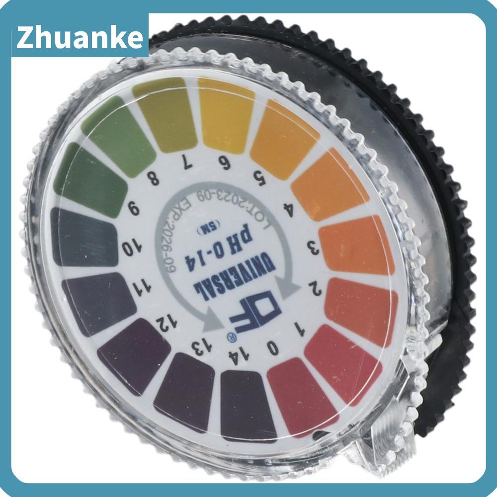 ZHUANKE 1/2 ม้วน PH Test Paper Strip Roll, 5m/roll PH 0-14 Test Paper, ทนทาน PH Test Meter น้ําลายน้