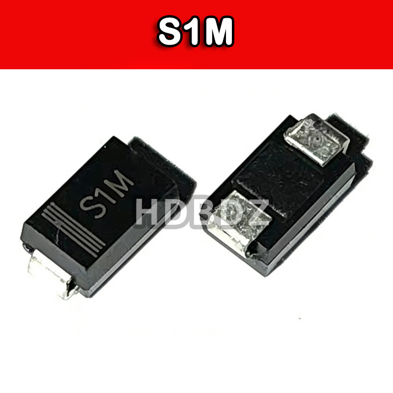50~100PCS S1M SMA(DO-214AC) 1A 1000V  ไดโอด IC SMD