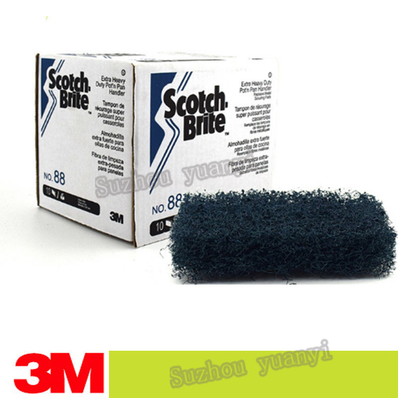 10PCS 3M 88 Scotch brite 88 Heavy Scale ทําความสะอาดผ้าสําหรับ Heavy Scale ทําความสะอาด 3M 88 ขนาด12