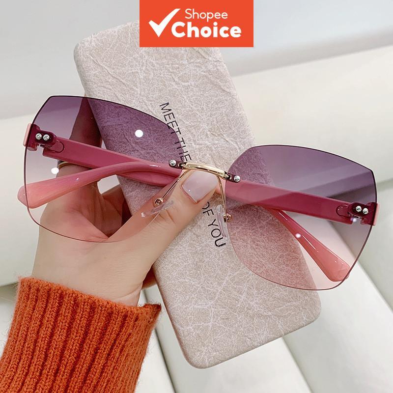 Aesthetic แว่นกันแดดแฟชั่นสําหรับผู้หญิงผู้ชาย UV400 สีแว่นตากลางแจ้งอินเทรนด์