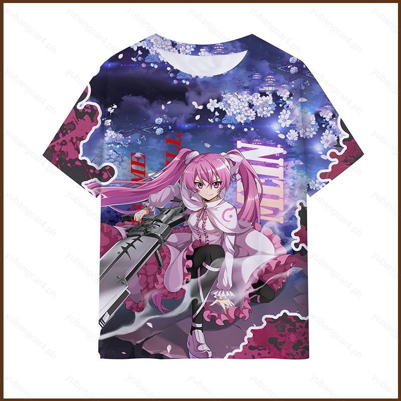 YB3 Akame ga KILL tee คอสเพลย์ผ้ากราฟิกเต็มฤดูร้อนเสื้อยืดอะนิเมะแขนสั้น BY3