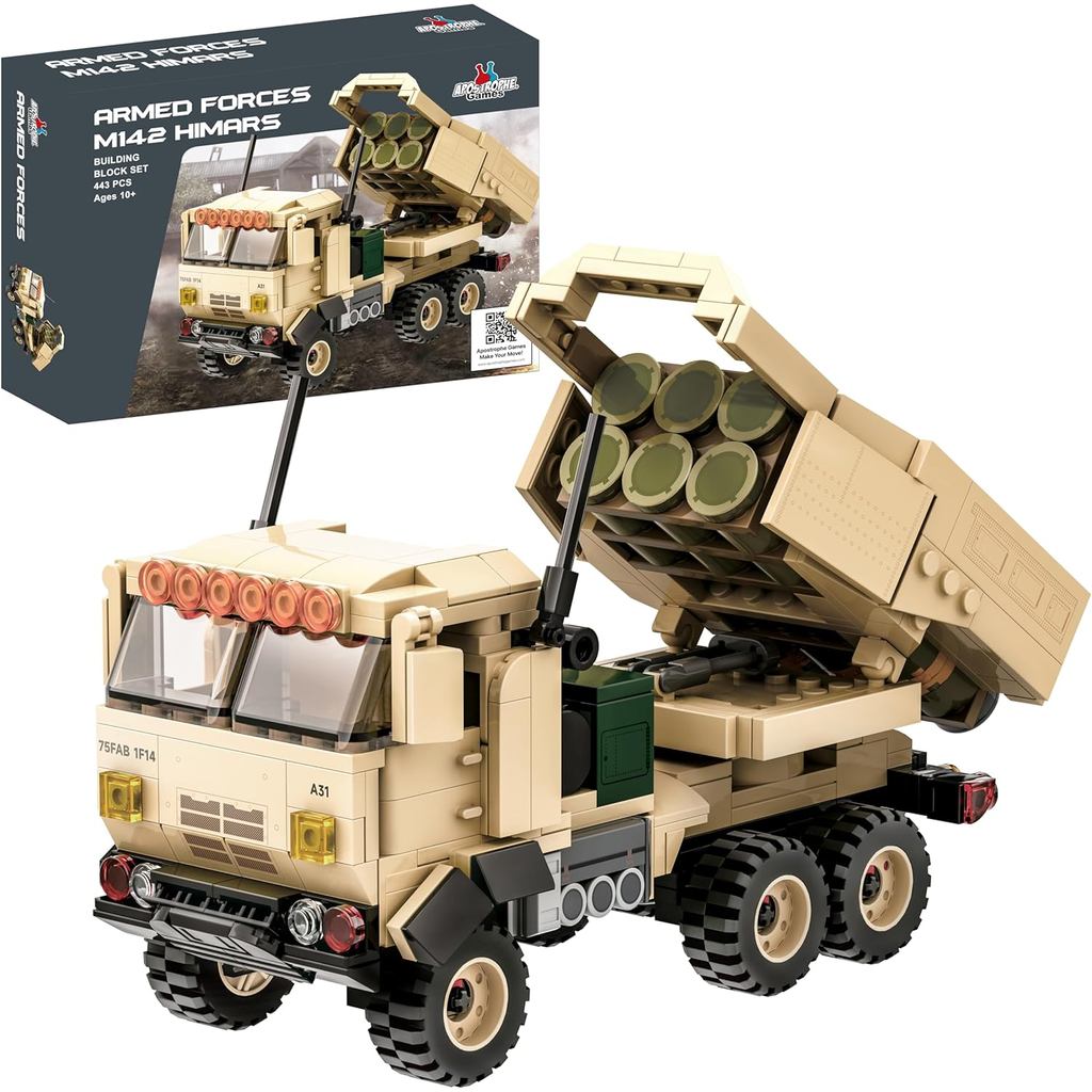 เกม Apostrophe M142 HIMARS Building Block Set - 443 ชิ้น - Armed Forces, Military Building Toy Set -