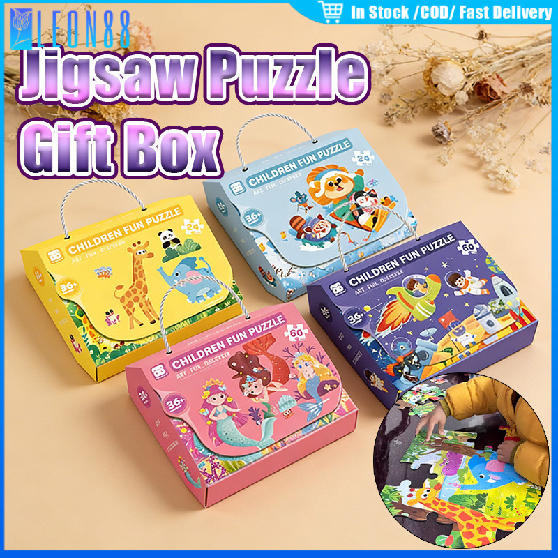 ของมาใหม่！จิ๊กซอว์ จิ๊กซอว์เด็ก 24ชิ้น 60ชิ้น ขนาดใหญ่ พัฒนาการเด็กเล็ก ฝึกทักษะการคิดวิเคราะห์ ปลอดภัย สีสันสดใส