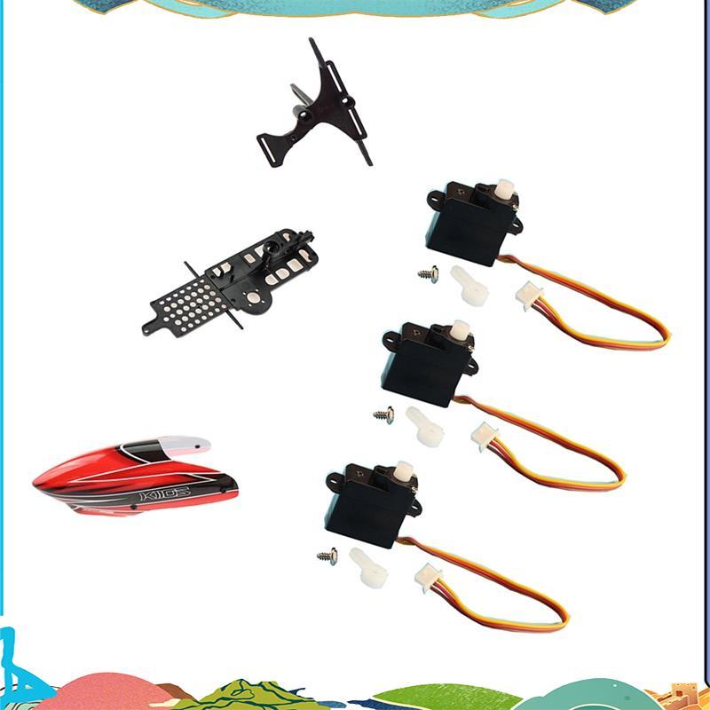 1 ชุด XK K110 อัพเกรด K110S Canopy Servo กรอบหลักและแผ่นเซอร์โวสําหรับ XK K110 K110S RC เฮลิคอปเตอร์