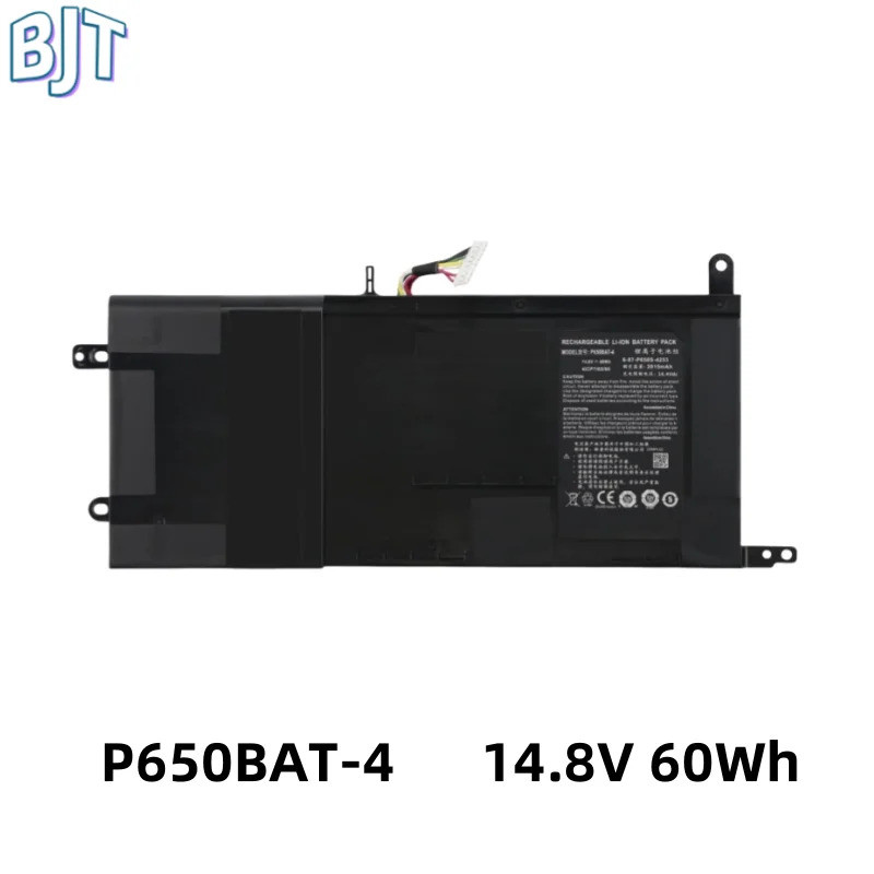 14.8V 60Wh New P650BAT-4 Laptop Battery For Clevo P650RA P650SA P650SE P650SG P651SA P655RE3 For SAG