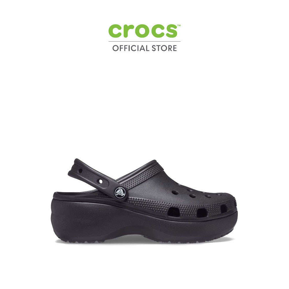 CROCS รองเท้าลำลองผู้หญิง CLASSIC PLATFORM CLOG รุ่น 206750001 - BLACK