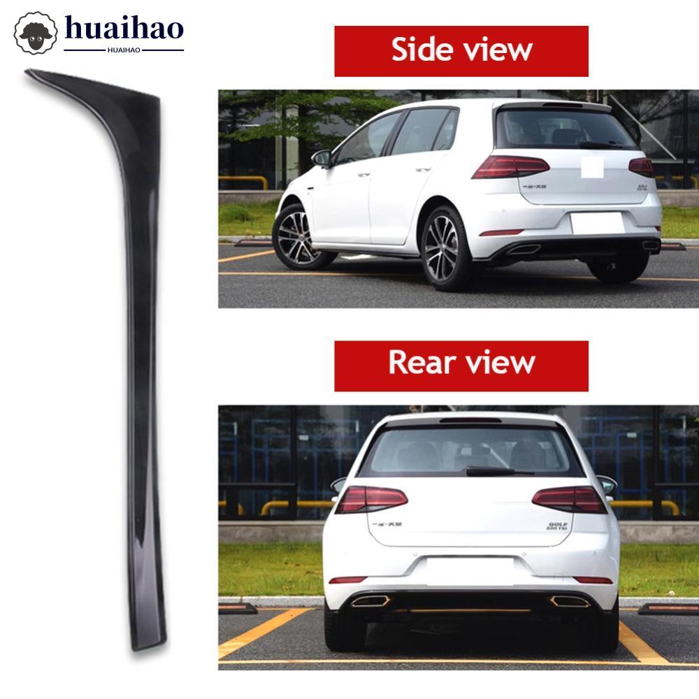 HUAIHAO คู่รถด้านหลังหน้าต่าง Canards ด้านข้างสปอยเลอร์ Canard Splitter อุปกรณ์เสริมสําหรับ VW Golf 