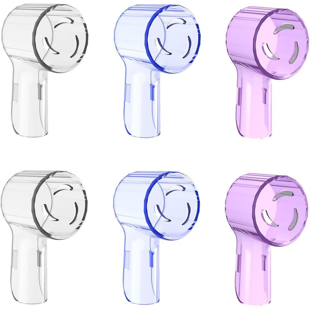 ฝาครอบแปรงสีฟัน 6 ชิ้น Telidif เข้ากันได้กับหัวแปรง Oral B iO5, iO7, iO8, iO9, EB17, PRO 3, P4000, ฝ