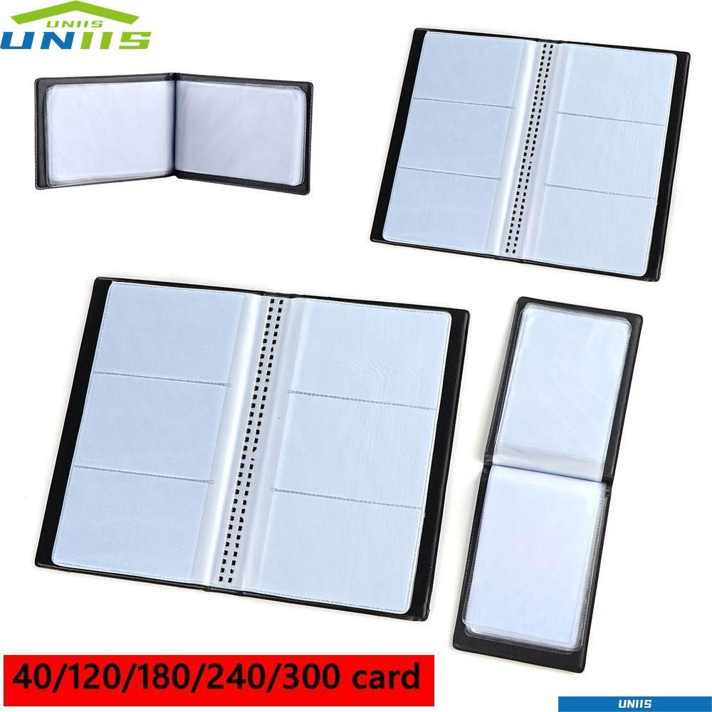 UNIIS หนังบัตรเครดิต แบบสมุดสำหรับการเก็บบัตร