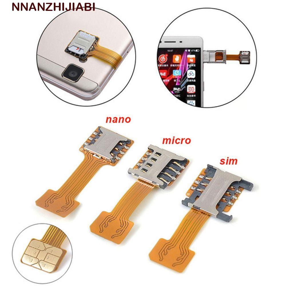 NANZHIJIABI Card Reader Nano Mini Card โทรศัพท์อุปกรณ์เสริม Micro SD สําหรับ Huawei Nano Sim Extensi