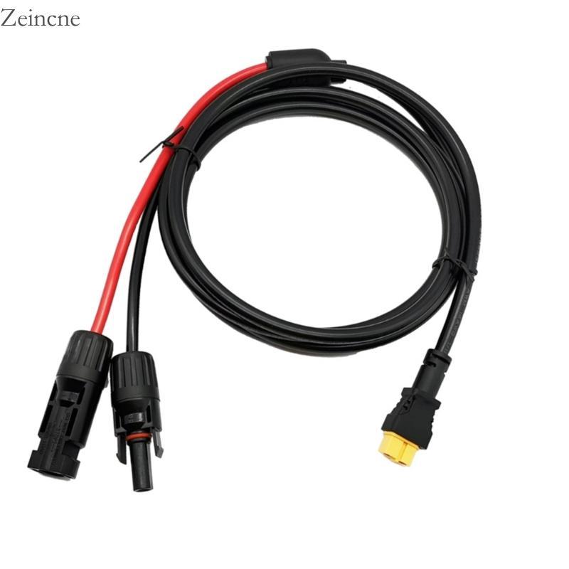 Zein Solar to XT60 สายชาร์จ 16AWG 5Ft Solar Connector to XT60 อะแดปเตอร์สายไฟสําหรับแบบพกพา Stati