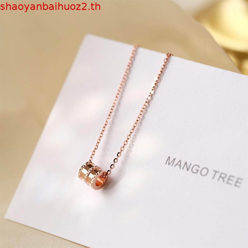 พร้อมส่ง สร้อยคอจี้ลงยา สร้อยคอH งานพีเมี่ยม จี้เล็ก สร้อยยาว16นิ้ว ไม่ลอกไม่ดำ