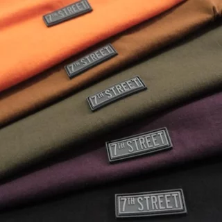 เสื้อยืด 7ᵗʰ Street รุ่น RLG โลโก้ป้ายยาง ผ้า Cotton100% นุ่มสบาย ระบายอากาศได้ดี ไซส์ M-2XL Clothing Man ผู้ชาย Tshirt