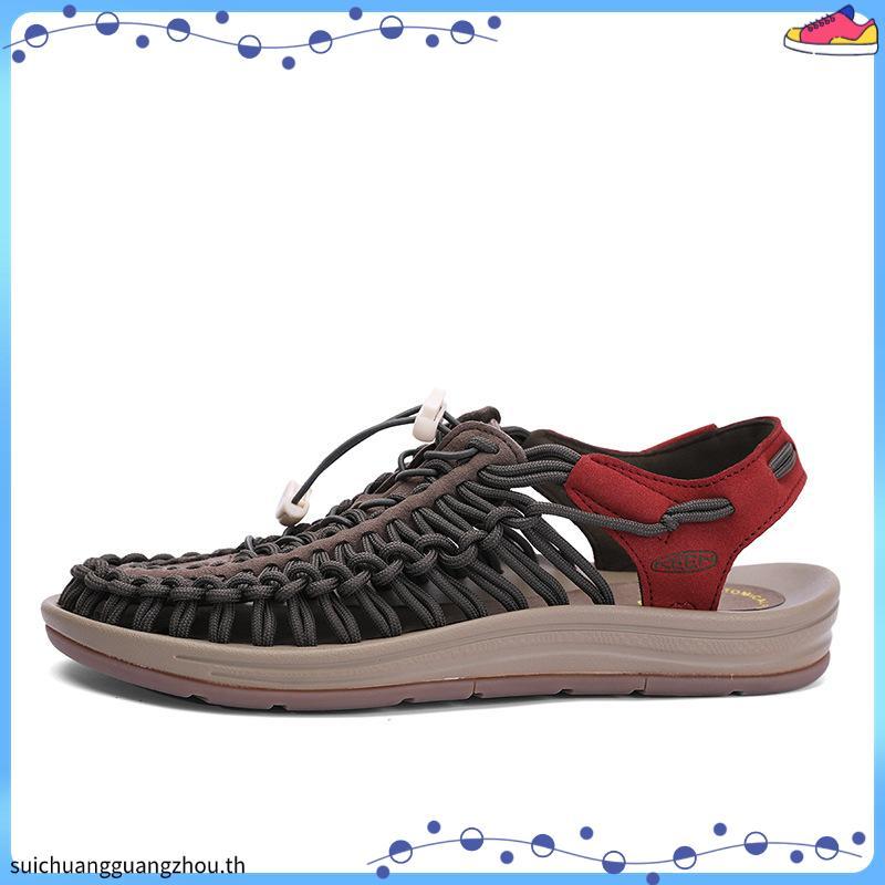 Keen Uneek (Black/Cream/Khaki) รองเท้าแตะกีฬากลางแจ้ง รองเท้า keen ระบายอากาศได้ดี ใส่ได้ทั้งชายและหญิง รองเท้าคู