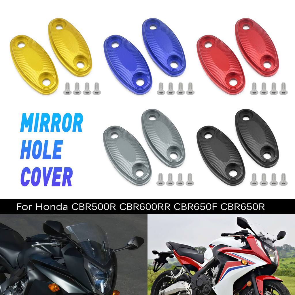 รถจักรยานยนต์ CNC ด้านหลังกระจกฝาครอบกระจกกําจัดกระจกสําหรับ Honda CBR500R CBR600RR CBR650F CBR650R 