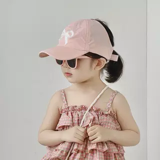 🐷หมวกผ้าร่มครึ่งหัว หมวกเด็ก โต ใส่เที่ยว บังแดดบังลม ไม่อึดอัด น่ารักมาก สไตล์เกาหลี สามารถปรับได้🌤️