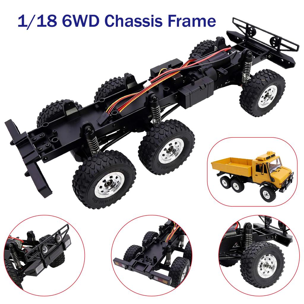 6WD แชสซีประกอบกรอบ Dual Speed Gearbox 370 มอเตอร์, Servo เพลากันชน Shocks สําหรับ JJRC C8823 1/18 6
