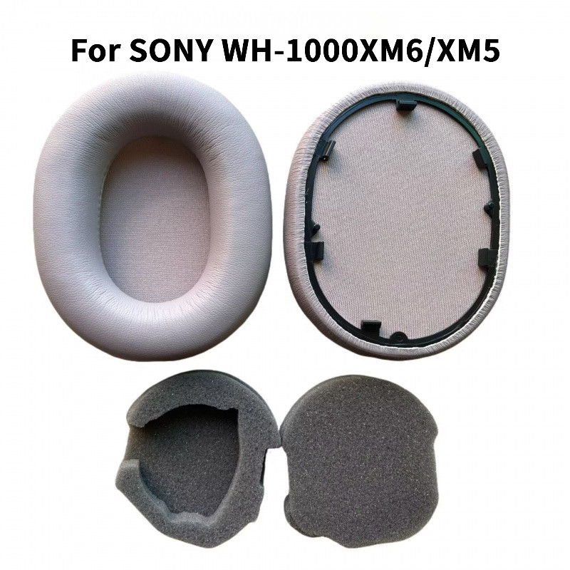 เหมาะสําหรับ SONY WH-1000XM5 XM6 หูฟังครอบหูฟองน้ํา lambskin ที่ครอบหู ที่ครอบหู