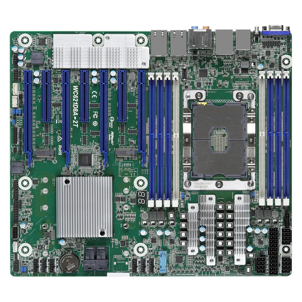 ASRock Rack WC621D8A-2T รองรับ W-3175X 8275CL 8259CL 284 CPU High-Power โอเวอร์คล็อก