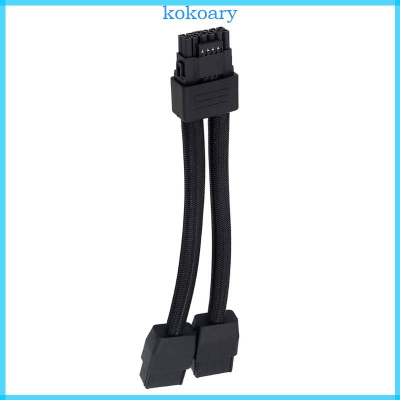 KOK สายไฟ 16Pin Connector 12VHPWR อะแดปเตอร์ 2x 8Pin ถึง 16Pin GPU สายสําหรับ 3090Ti 4070Ti 4080 409