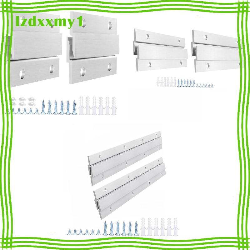 [Kiddy] 4x Cleat Picture Hanger อลูมิเนียม Z Hanger Hooks ฮาร์ดแวร์ติดผนังยึดสําหรับแผงไวท์บอร์ดตกแต