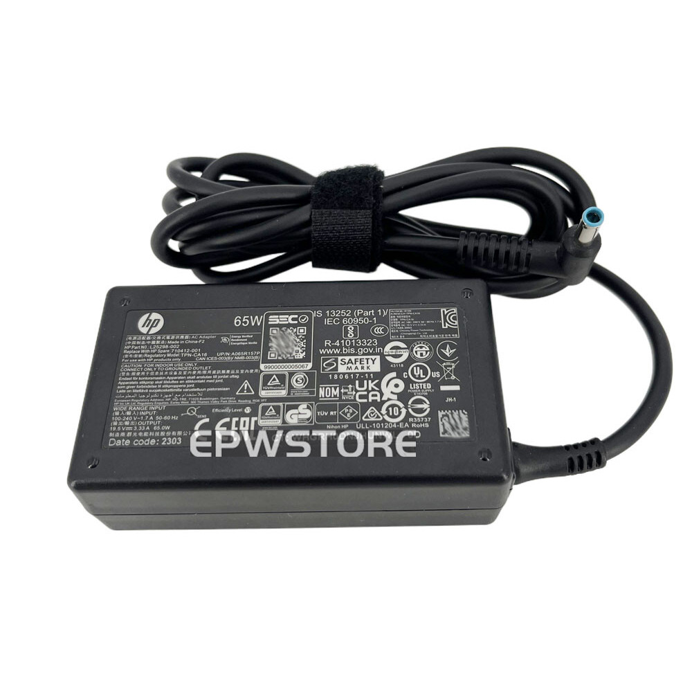 19.5V 3.33A 65W AC Adapter Charger สําหรับ HP 17-cn3165cl แหล่งจ่ายไฟ