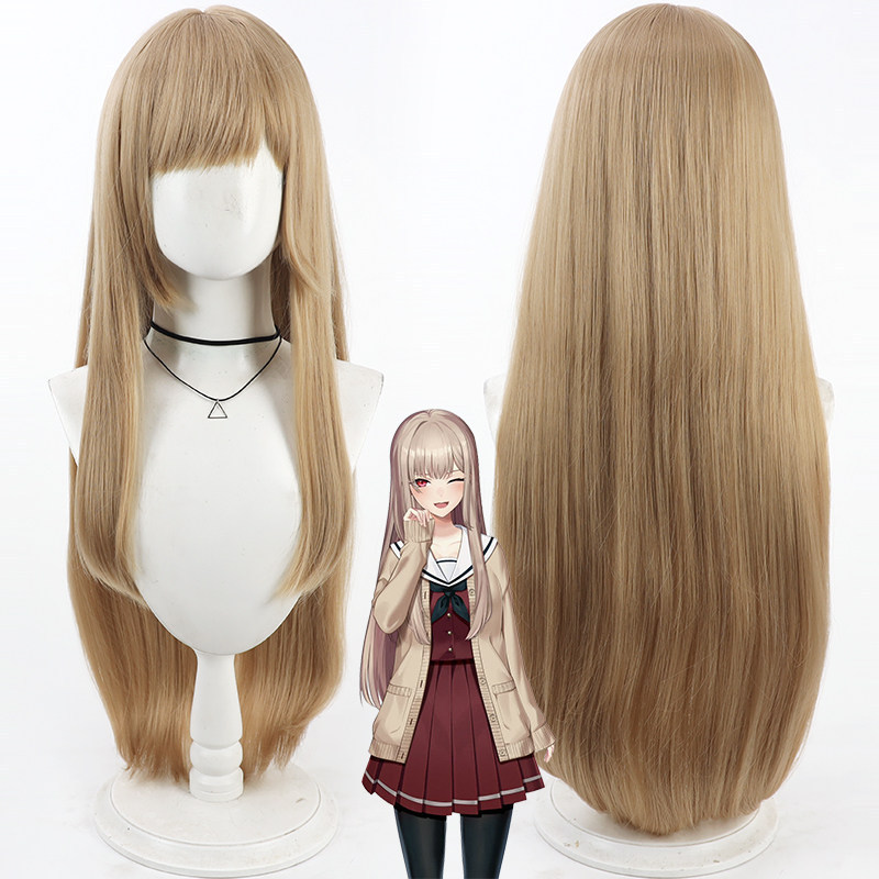VTuber Flren E Rustario Cosplay Wig Long Straight Hair