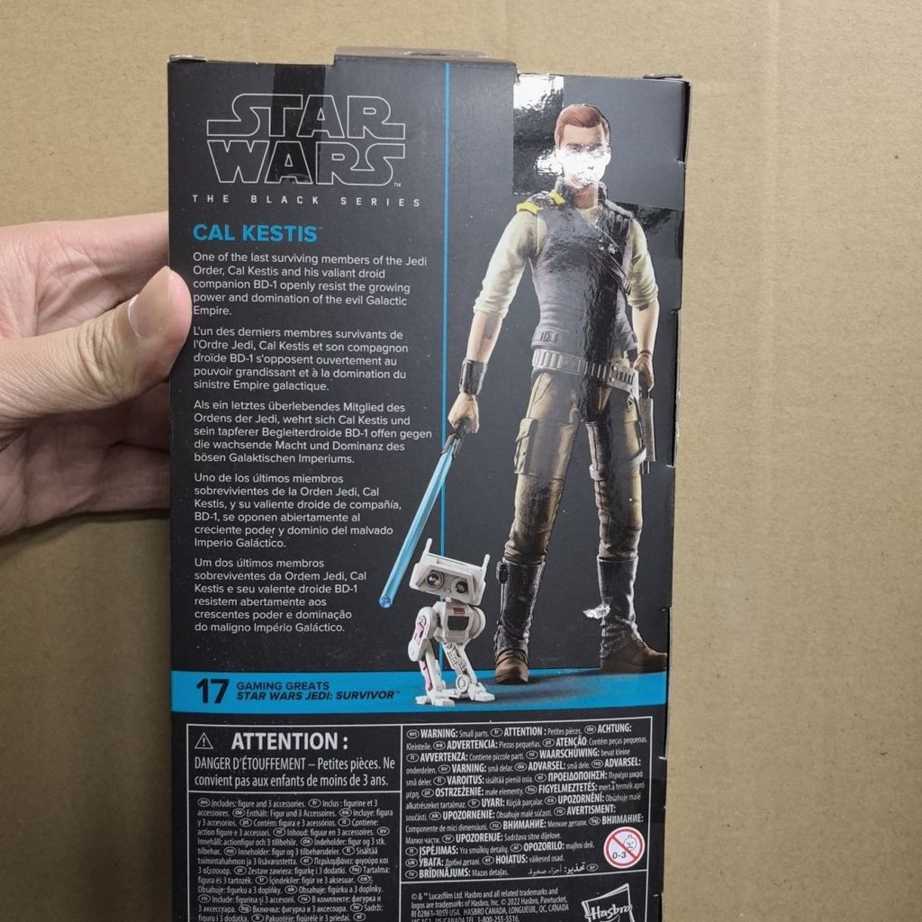 ของแท้พร้อมสต็อกใหม่เอี่ยม Hasbro Star Wars Movable Carl Grand Theft Black Box Series เคลื่อนย้ายได้