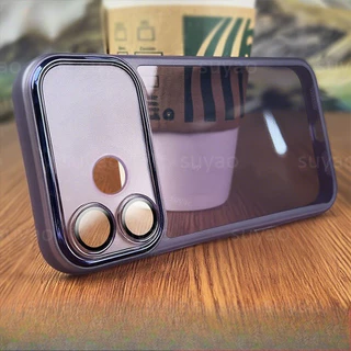 สําหรับOppo A6C 4G 2026 เคสโทรศัพท์สแควร์ปลอกOppoA6C A6S OppoA6S Clear Softคู่เปลือกกันกระแทกTPUซิลิโคนชุบโปร่งใสแฟชั่นปกหลัง