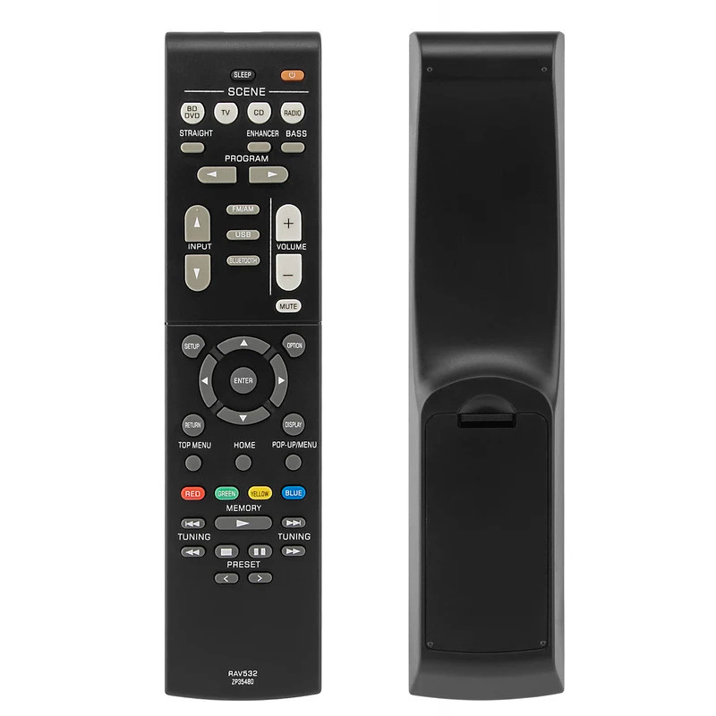 รีโมทคอนโทรลใหม่ RAV532 ZP35480 สําหรับ YAMAHA โฮมเธียเตอร์ AV Receiver RX-V383 RXV383 RX-V383BL RX-
