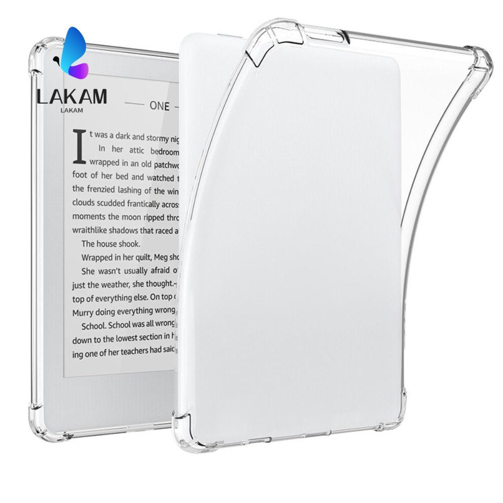 LAKAM 6 นิ้ว E-Reader, ฝาครอบป้องกันป้องกันการตกกันกระแทก, กระเป๋าอากาศโปร่งใส TPU ฝาหลังสําหรับ Mee